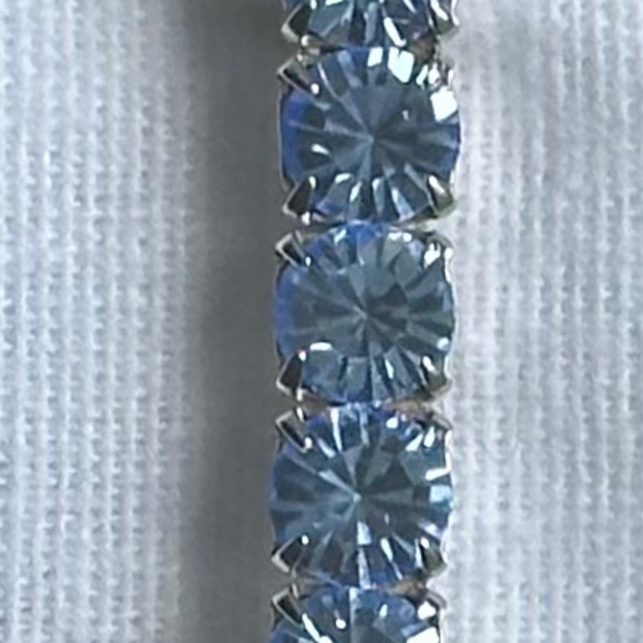 Danny Pollak Light Sapphire Swarovski Crystal Bobby Pin (#1) - approx. 2.5 in. - Picture 4 of 11